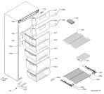 Схема №1 SG254N11 с изображением Панель ящика для холодильной камеры Electrolux 2425356355