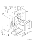 Схема №12 F46300W0 с изображением Микромодуль для электропосудомоечной машины Aeg 973911516253011