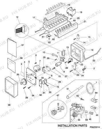 Взрыв-схема стиральной машины Kelvinator KIF26PMEW0 - Схема узла C10 Icemaker