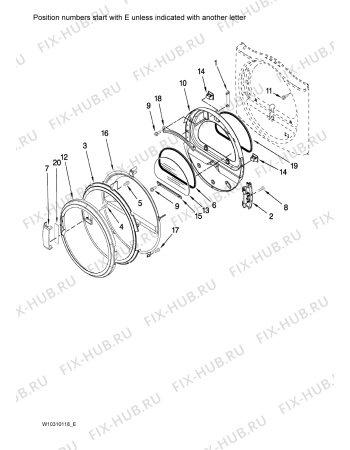 Взрыв-схема сушильной машины Whirlpool 3LCGD9100WQ (F090178) - Схема узла