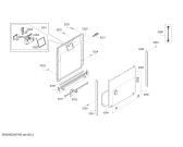 Схема №7 SJ636X02JC с изображением Внешняя дверь для посудомойки Siemens 00777085