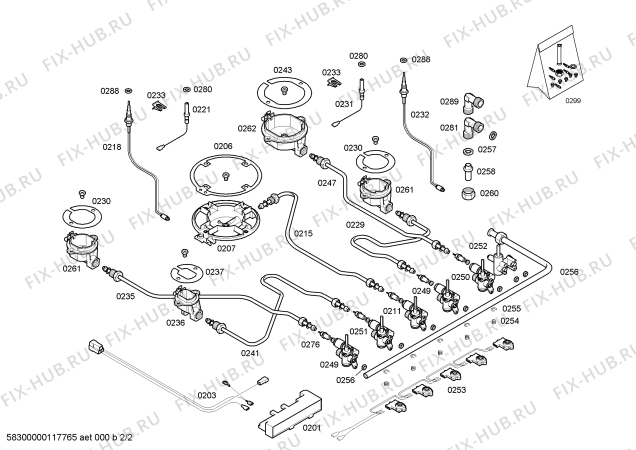 Схема №2 PCL752MEU с изображением Варочная панель для духового шкафа Bosch 00476972