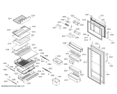Схема №5 PKNT56AW20 с изображением Дверь морозильной камеры для холодильной камеры Bosch 00688000