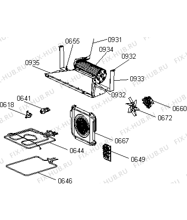 Взрыв-схема плиты (духовки) Gorenje EC539KXOT (729307, FR513D-AEG42) - Схема узла 07