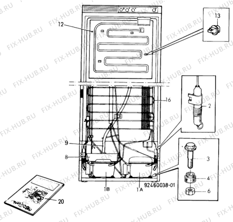 Взрыв-схема холодильника Zanker KGK330 - Схема узла C10 Cold, users manual