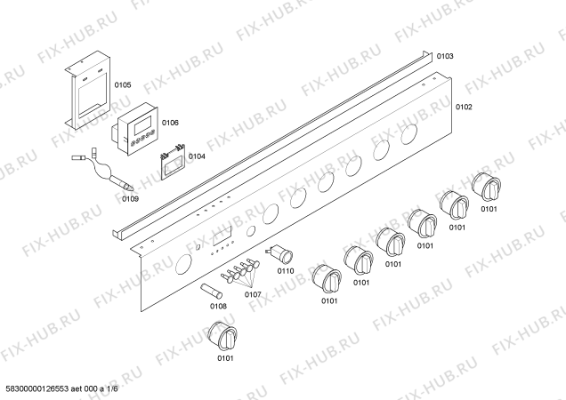 Схема №6 HSK66K44EB PROFESSIONAL с изображением Опорная ножка для электропечи Bosch 00490700