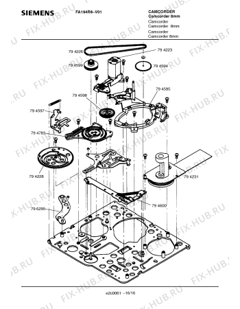 Схема №14 FA194R6 с изображением Интегрированный контур для печи Siemens 00739286