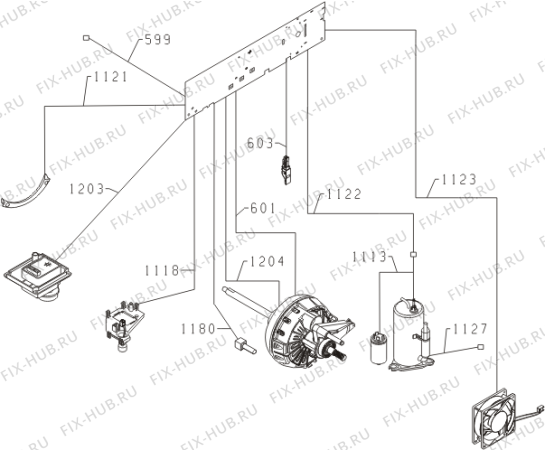 Взрыв-схема стиральной машины Gorenje D85F66NO (540258, SP10/328) - Схема узла 04