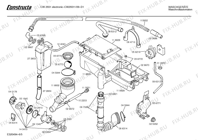 Схема №6 CW29311 CW2931 ELECTRONIC с изображением Ручка для стиралки Bosch 00088181