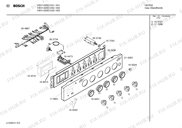 Схема №5 HM32820PP с изображением Соединительный кабель для плиты (духовки) Bosch 00265030
