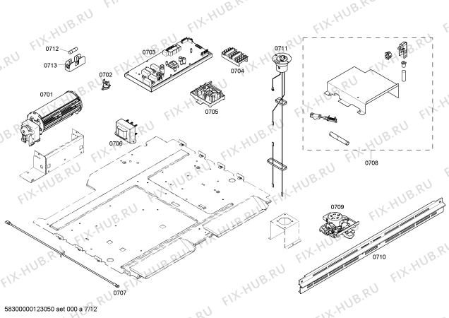 Схема №8 MEW301ES с изображением Панель для плиты (духовки) Bosch 00478428