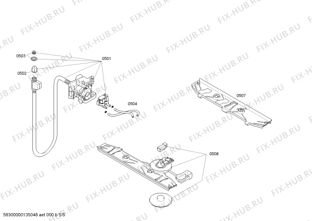 Схема №5 WAS2844A Logixx 8 с изображением Панель управления для стиралки Bosch 00679034