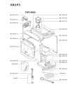 Схема №6 FNF148(0) с изображением Плата управления для электрокофеварки Krups MS-0926626