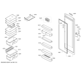 Схема №3 KSK38VE1 с изображением Дверь для холодильника Bosch 00247473