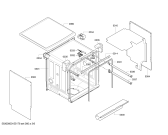 Схема №5 SMS57E18EU с изображением Передняя панель для посудомоечной машины Bosch 00704813
