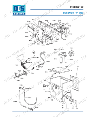 Схема №2 W 8S с изображением Помпа для стиралки DELONGHI ML40010600