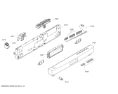 Схема №5 SE45T590SK с изображением Передняя панель для посудомоечной машины Siemens 00449483