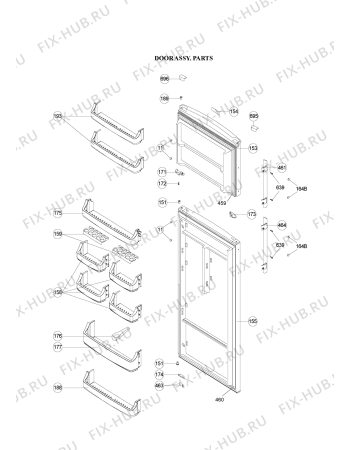 Схема №4 MTM6624NEGW с изображением Заглушка для холодильника Whirlpool 480132102463