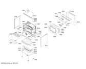 Схема №4 HSB745055E Bosch с изображением Дверь для духового шкафа Bosch 00680296