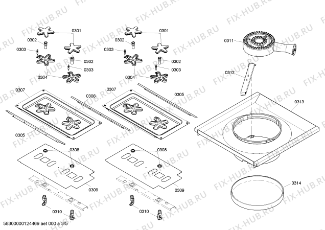 Схема №4 PCG484EW с изображением Кабель для духового шкафа Bosch 00644521