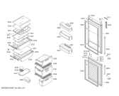 Схема №3 KGN39AL32G LOGIXX с изображением Дверь для холодильной камеры Bosch 00711804