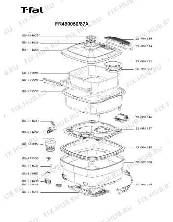 Схема №1 FR490060/87A с изображением Запчасть для тостера (фритюрницы) Seb SS-994652
