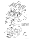 Схема №1 AKM 295 IX с изображением Демпфер для плиты (духовки) Whirlpool 480121100392