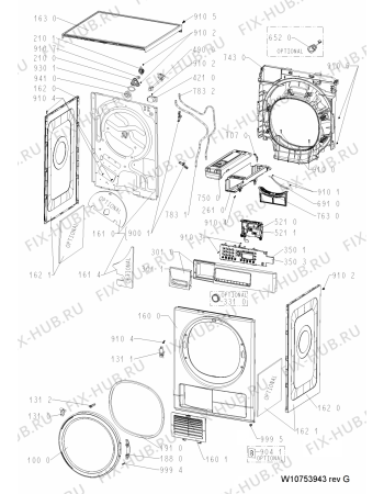 Схема №2 KTHW2 10855 с изображением Рукоятка для стиральной машины Whirlpool 481010900623
