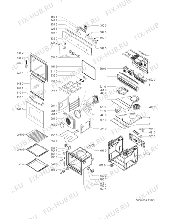 Схема №1 EMZ 4460/A WS с изображением Панель для духового шкафа Whirlpool 481245248663