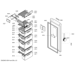 Схема №3 GSN32V15 с изображением Дверь для холодильной камеры Bosch 00246720