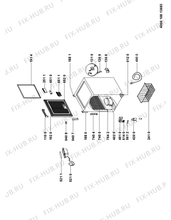 Схема №1 CS1A 140 H с изображением Дверка для холодильника Whirlpool 481010799749