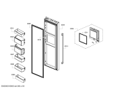 Схема №5 KAD80A404 Side by side с изображением Привод для холодильника Bosch 00657182