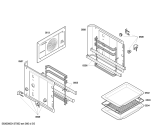 Схема №5 3HB609X с изображением Внешняя дверь для плиты (духовки) Bosch 00673349
