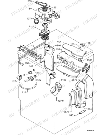 Взрыв-схема стиральной машины Zanussi Electrolux ZWD1261W - Схема узла Dryer 265
