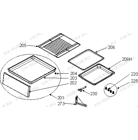 Схема №5 EC56102IW (241471, 354B.10) с изображением Кнопка (ручка регулировки) для духового шкафа Gorenje 391201