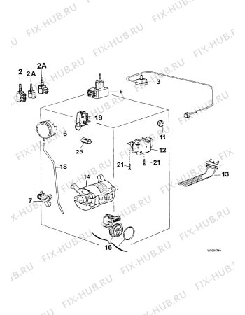 Взрыв-схема стиральной машины Zanussi TL852C - Схема узла Electrical equipment