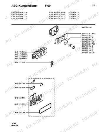 Схема №2 FAV5050 I D с изображением Мини-ручка для посудомойки Aeg 8996461737406