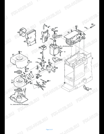 Взрыв-схема кофеварки (кофемашины) DELONGHI EN 266.BAE  Citiz - Схема узла 2