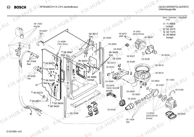 Схема №4 SPS6122H с изображением Кабель для посудомойки Bosch 00273793