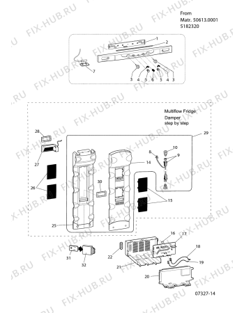 Взрыв-схема холодильника Ariston MBL2014CF (F045762) - Схема узла