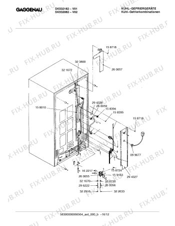 Схема №15 SK532162 с изображением Кронштейн для холодильной камеры Bosch 00233650