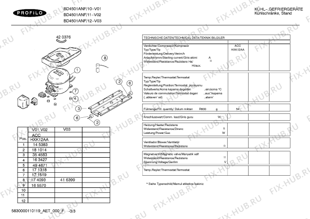 Схема №3 BD4602ANFE с изображением Инструкция по эксплуатации для холодильника Bosch 00591585