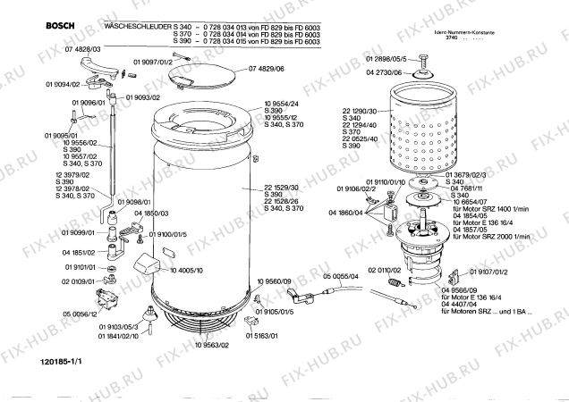 Схема №1 WS3001 с изображением Слив для стиральной машины Siemens 00104005