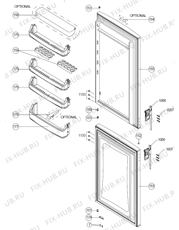 Схема №1 RF43311NDS (377467, HZS 34664) с изображением Сосуд для холодильника Gorenje 366007