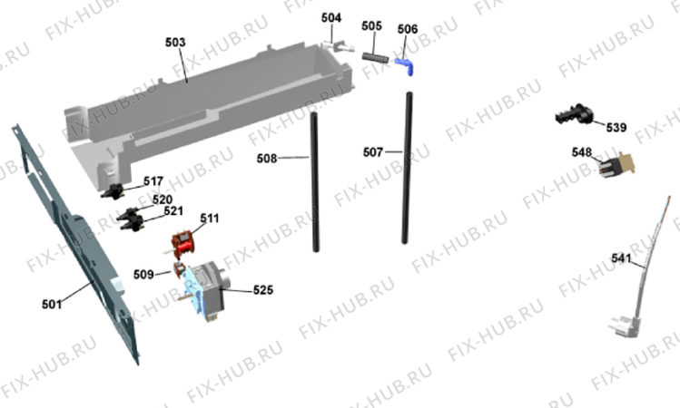 Взрыв-схема стиральной машины Gorenje T720 CE   -White (900002498, TD22CE) - Схема узла 05