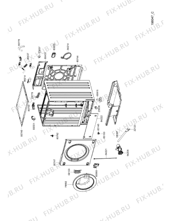 Взрыв-схема стиральной машины Whirlpool CLWD060 (F091531) - Схема узла