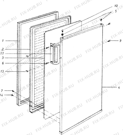 Схема №3 ETUP270TR (F011993) с изображением Ящик (корзина) для холодильника Indesit C00173654