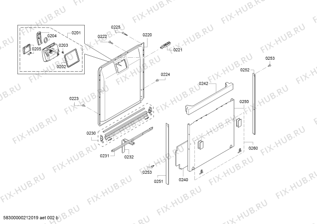 Схема №6 SX657X01IE с изображением Силовой модуль запрограммированный для посудомойки Siemens 12019207