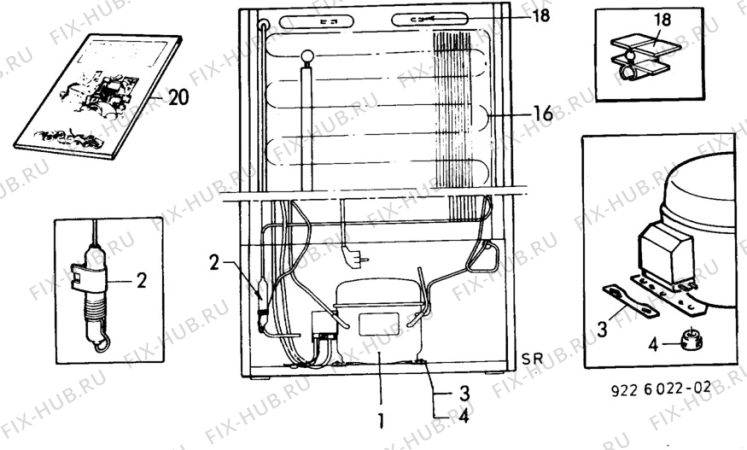 Взрыв-схема холодильника Arthurmartinelux AU2108W - Схема узла C10 Cold, users manual