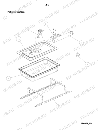 Схема №28 AFO 384 с изображением Прокладка для комплектующей Whirlpool 482000000905